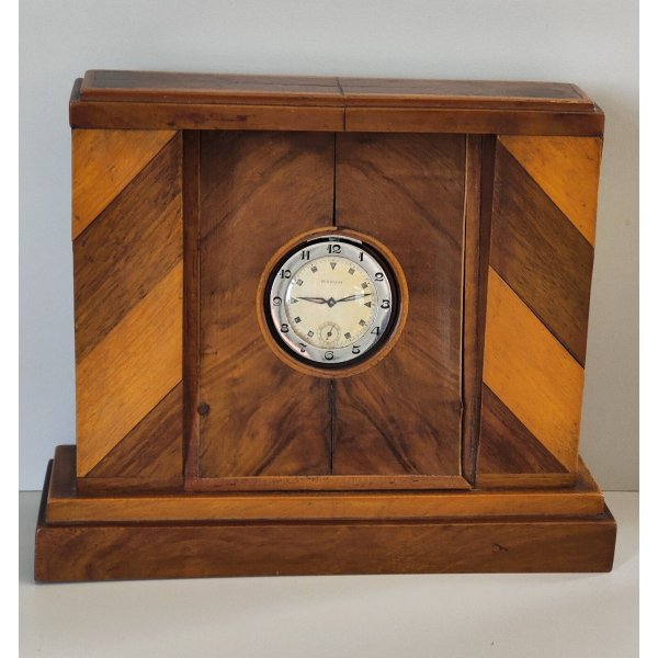 Orologio da tavolo vintage con base in legno - DCasa per 33,00 €