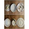ANTICO SERVIZIO PIATTI 12 pers MAIOLICA Antica Faenza COMPLETO DECORO GAROFANO