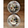 ANTICO SERVIZIO PIATTI 12 pers MAIOLICA Antica Faenza COMPLETO DECORO GAROFANO