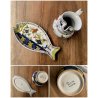 ANTICO SERVIZIO PIATTI 12 pers MAIOLICA Antica Faenza COMPLETO DECORO GAROFANO