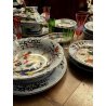 ANTICO SERVIZIO PIATTI 12 pers MAIOLICA Antica Faenza COMPLETO DECORO GAROFANO