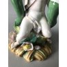 STATUINA PORCELLANA KPM BERLINO ART NOUVEAU FIGURA ANGELO PUTTO CALLE EPOCA '800
