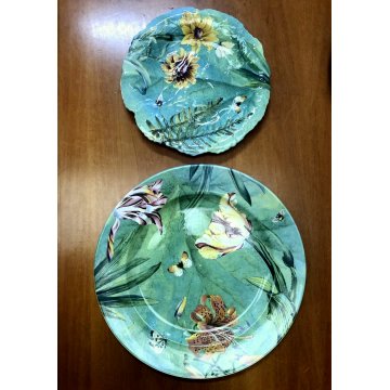 SERVIZIO PIATTI VINTAGE 26 Pz.  Spode Floral Haven DECORO FIORI FARFALLE ENGLAND