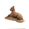 ANTICA SCULTURA ANIMALIER in TERRACOTTA Thomas Cartier CANE Terrier FRANCIA '900