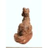 ANTICA SCULTURA ANIMALIER in TERRACOTTA Thomas Cartier CANE Terrier FRANCIA '900