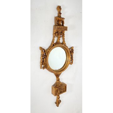 ANTICA RARA SPECCHIERA LEGNO DORATO PRIMI 1900 LIBERTY SPECCHIO CLASSICO EPOCA