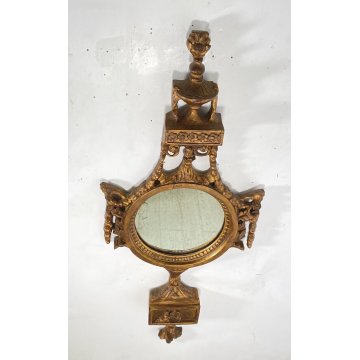 ANTICA RARA SPECCHIERA LEGNO DORATO PRIMI 1900 LIBERTY SPECCHIO CLASSICO EPOCA