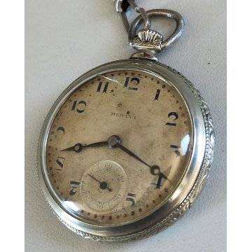 ANTICO OROLOGIO TASCA Medana CATENA déco Swiss OLD POCKET WATCH montre de poche
