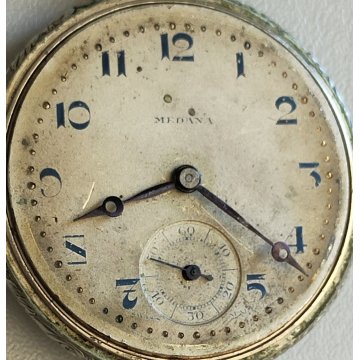 ANTICO OROLOGIO TASCA Medana CATENA déco Swiss OLD POCKET WATCH montre de poche