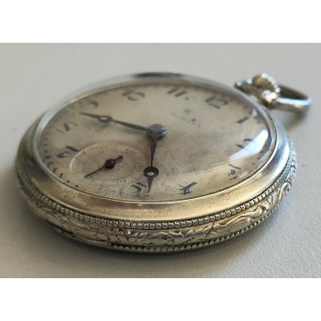 ANTICO OROLOGIO TASCA Medana CATENA déco Swiss OLD POCKET WATCH montre de poche