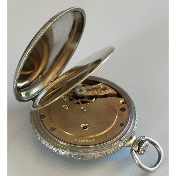 ANTICO OROLOGIO TASCA Medana CATENA déco Swiss OLD POCKET WATCH montre de poche