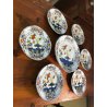 ANTICO SET PIATTI 7 pz. MAIOLICA Antica Faenza C.A.C.F. DECORO GAROFANO '900
