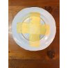 ANTICO SET PIATTI 7 pz. MAIOLICA Antica Faenza C.A.C.F. DECORO GAROFANO '900