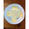 ANTICO SET PIATTI 7 pz. MAIOLICA Antica Faenza C.A.C.F. DECORO GAROFANO '900
