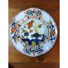 ANTICO SET PIATTI 7 pz. MAIOLICA Antica Faenza C.A.C.F. DECORO GAROFANO '900