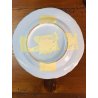 ANTICO SET PIATTI 7 pz. MAIOLICA Antica Faenza C.A.C.F. DECORO GAROFANO '900