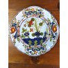 ANTICO SET PIATTI 7 pz. MAIOLICA Antica Faenza C.A.C.F. DECORO GAROFANO '900