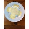 ANTICO SET PIATTI 7 pz. MAIOLICA Antica Faenza C.A.C.F. DECORO GAROFANO '900
