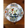 ANTICO SET PIATTI 7 pz. MAIOLICA Antica Faenza C.A.C.F. DECORO GAROFANO '900