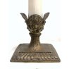 ANTICA COPPIA CANDELABRO MARMO OTTONE CANDELIERE PORTA CANDELA 5 BRACCI '900