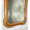ANTICO SPECCHIO SPECCHIERA CORNICE VASSOIO LEGNO DECORO FOGLIA ORO BULINO 1800
