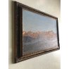GRANDE QUADRO OLIO Bresciani da Gazzoldo PAESAGGIO DIVISIONISTA Cime del Bernina
