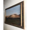 GRANDE QUADRO OLIO Bresciani da Gazzoldo PAESAGGIO DIVISIONISTA Cime del Bernina