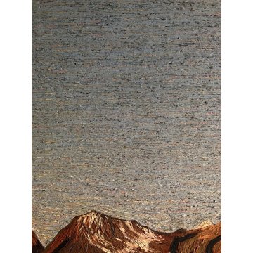 GRANDE QUADRO OLIO Bresciani da Gazzoldo PAESAGGIO DIVISIONISTA Cime del Bernina