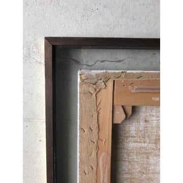 GRANDE QUADRO ASTRATTO Ladislav Novak OLIO TELA TECNICA MISTA TELA CUCITURE 1974