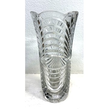 BELLISSIMO GRANDE VASO TULIPANO cristallo vintage GLASS VINTAGE '70s vetro