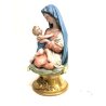 ANTICA SCULTURA CERAMICA Capodimonte FIGURA MADONNA BAMBINO GESU' RELIGIOSO '50s