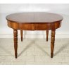 ANTICO TAVOLO PRANZO OVALE ALLUNGABILE LEGNO NOCE 1800 RONDE TABLE CASSETTI OLD