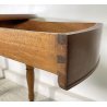 ANTICO TAVOLO PRANZO OVALE ALLUNGABILE LEGNO NOCE 1800 RONDE TABLE CASSETTI OLD