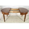ANTICO TAVOLO PRANZO OVALE ALLUNGABILE LEGNO NOCE 1800 RONDE TABLE CASSETTI OLD
