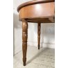 ANTICO TAVOLO PRANZO OVALE ALLUNGABILE LEGNO NOCE 1800 RONDE TABLE CASSETTI OLD
