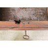 ANTICA PICCOLA CASSAPANCA LEGNO NOCE PANCA BAULE EPOCA 1800 NEOCLASSICA ROBUSTA
