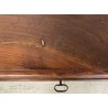 ANTICA PICCOLA CASSAPANCA LEGNO NOCE PANCA BAULE EPOCA 1800 NEOCLASSICA ROBUSTA