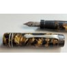 IMPERIAL Antica Penna Stilografica MARMORIZZATA 1940 FOUNTAIN PEN button filler