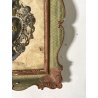ANTICO SACRO CUORE PER GRAZIA RICEVUTA 17X12,5 ex voto ANGELO RELIQUIA CORNICE