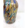 VASO V. Nason VETRO SOFFIATO MURANO ITALY STRIATO MULTICOLOR ART GLASS 19 cm/h