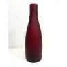 BOTTIGLIA VETRO SATINATO Murano Nason & C ROSSO RUBINO VINTAGE ø 12,5x38 cm/h