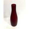 BOTTIGLIA VETRO SATINATO Murano Nason & C ROSSO RUBINO VINTAGE ø 12,5x38 cm/h