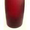 BOTTIGLIA VETRO SATINATO Murano Nason & C ROSSO RUBINO VINTAGE ø 12,5x38 cm/h