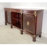 ANTICA CREDENZA IMPERO PRIMI 1900 LEGNO BRONZO DISPENSA ANTE CASSETTI SALOTTO