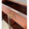 ANTICA CREDENZA IMPERO PRIMI 1900 LEGNO BRONZO DISPENSA ANTE CASSETTI SALOTTO