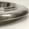 FRUTTIERA VASSOIO ROTONDO ACCIAIO MODERN DESIGN MAM METALLI ARTISTICI Milano '70