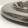 FRUTTIERA VASSOIO ROTONDO ACCIAIO MODERN DESIGN MAM METALLI ARTISTICI Milano '70