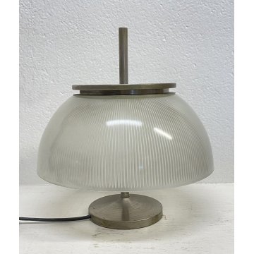 LAMPADA TAVOLO SERGIO MAZZA PER ARTEMIDE 1969 LAMP TABLE VETRO METALLO DESIGN