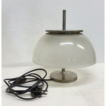 LAMPADA TAVOLO SERGIO MAZZA PER ARTEMIDE 1969 LAMP TABLE VETRO METALLO DESIGN