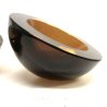 COPPIA BOWL CIOTOLA SVUOTATASCHE VETRO MURANO SEMI SFERA AMBRA Flavio Poli '60s